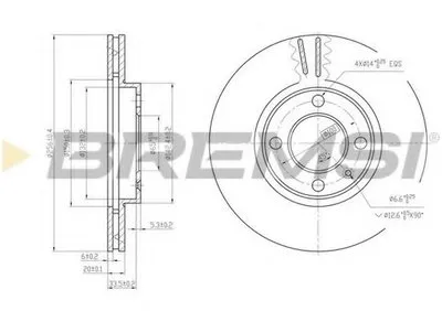 Тормозной диск BREMSI купить
