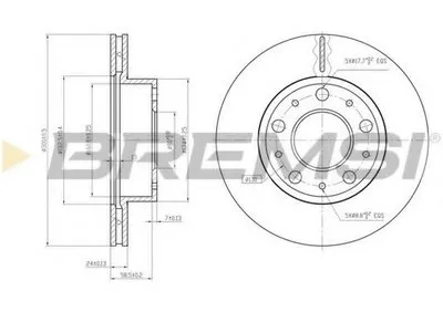 Тормозной диск BREMSI купить