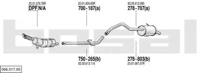 Система выпуска ОГ BOSAL купить