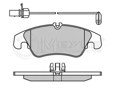 Комплект тормозных колодок, дисковый тормоз PLATINUM PAD MEYLE купить