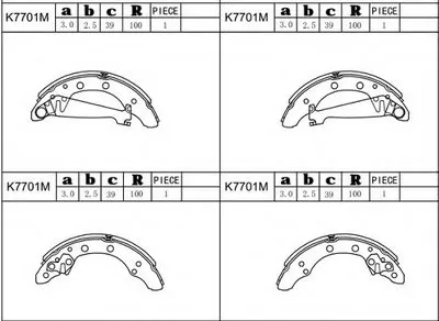 Комплект тормозных колодок ASIMCO купить