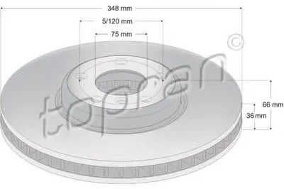 Тормозной диск COATED TOPRAN купить