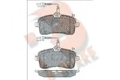 Комплект тормозных колодок, дисковый тормоз R BRAKE купить