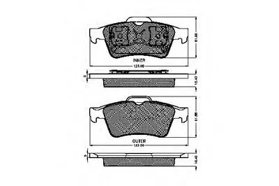 Комплект тормозных колодок, дисковый тормоз SPIDAN купить