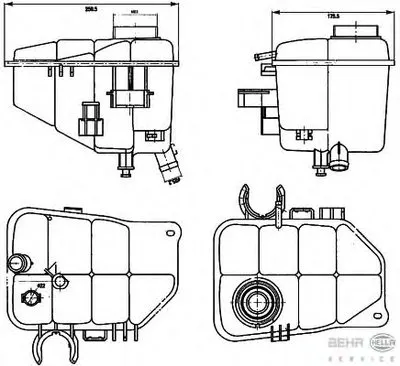Компенсационный бак, охлаждающая жидкость BEHR HELLA SERVICE купить