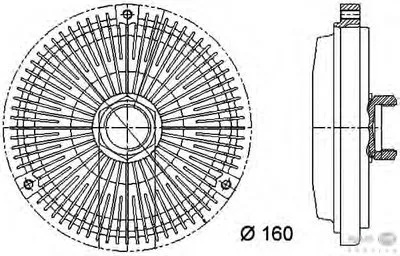 Сцепление, вентилятор радиатора BEHR HELLA SERVICE HELLA купить