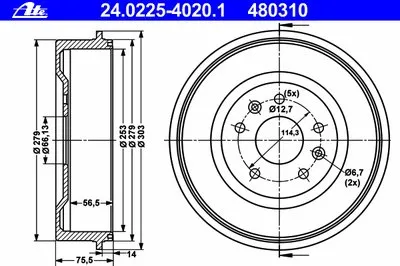 Тормозной барабан ATE купить