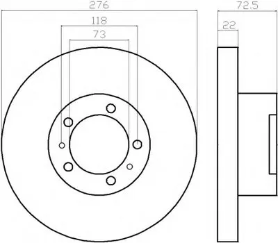 Тормозной диск HELLA PAGID купить