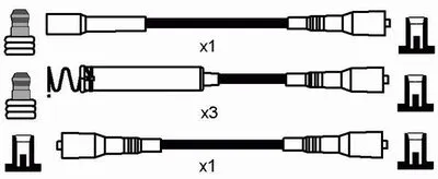 Комплект проводов зажигания NGK купить