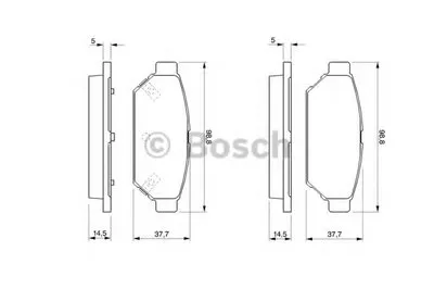Комплект тормозных колодок, дисковый тормоз BOSCH купить