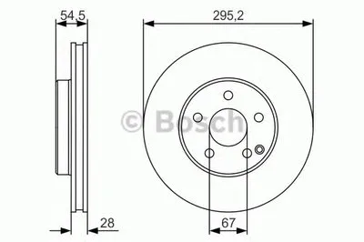 Тормозной диск BOSCH купить