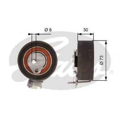 Натяжной ролик, ремень ГРМ PowerGrip® GATES купить