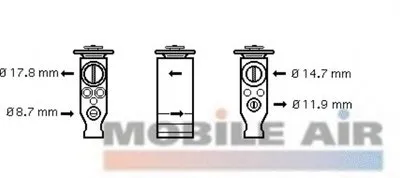 Расширительный клапан, кондиционер VAN WEZEL купить