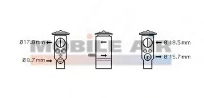 Расширительный клапан, кондиционер VAN WEZEL купить