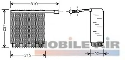 Испаритель, кондиционер VAN WEZEL купить
