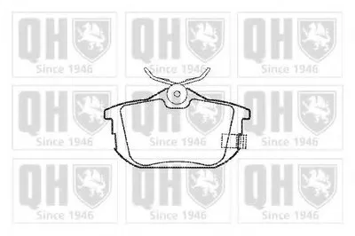 Комплект тормозных колодок, дисковый тормоз QUINTON HAZELL купить