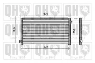 Конденсатор, кондиционер QUINTON HAZELL купить
