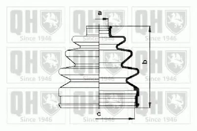 Комплект пылника, приводной вал QUINTON HAZELL купить