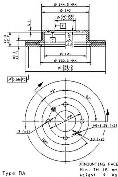 Тормозной диск AP купить