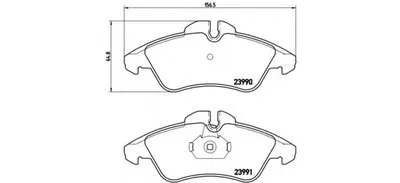 Комплект тормозных колодок, дисковый тормоз BREMBO купить