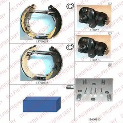 Комплект тормозных колодок DELPHI купить
