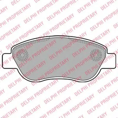 Комплект тормозных колодок, дисковый тормоз DELPHI купить