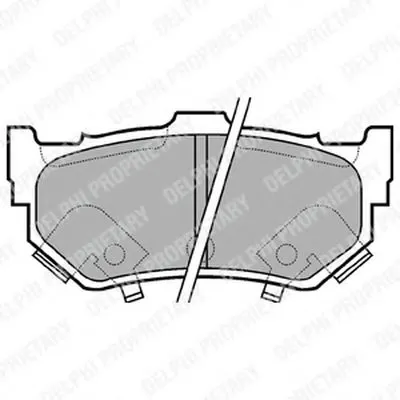 Комплект тормозных колодок, дисковый тормоз DELPHI купить