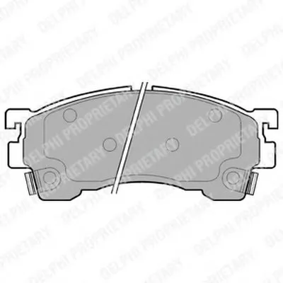 Комплект тормозных колодок, дисковый тормоз DELPHI купить