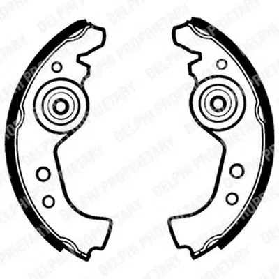 Комплект тормозных колодок DELPHI купить