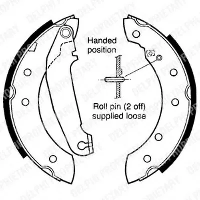 Комплект тормозных колодок DELPHI купить