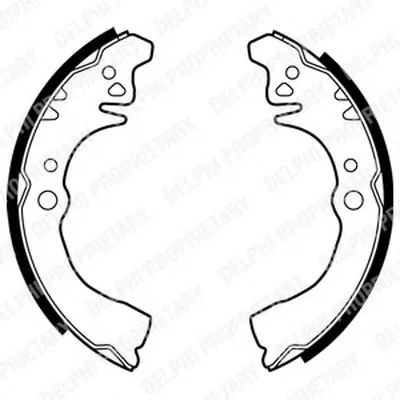 Комплект тормозных колодок DELPHI купить