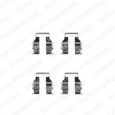 Комплектующие, колодки дискового тормоза DELPHI купить