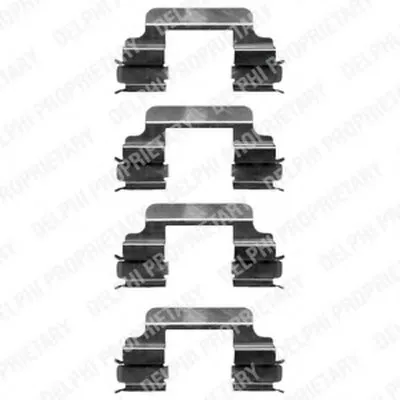 Комплектующие, колодки дискового тормоза DELPHI купить