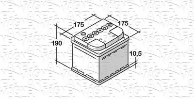 Стартерная аккумуляторная батарея; Стартерная аккумуляторная батарея RUN MAGNETI MARELLI купить