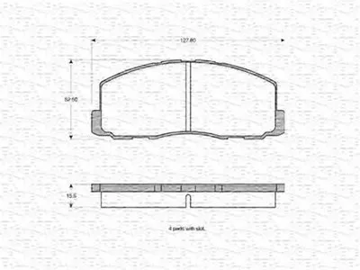 Комплект тормозных колодок, дисковый тормоз MAGNETI MARELLI купить