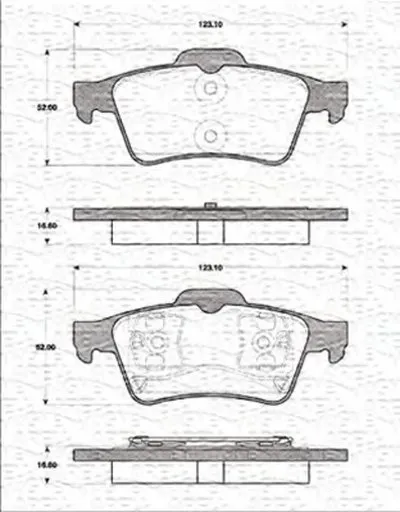 Комплект тормозных колодок, дисковый тормоз MAGNETI MARELLI купить