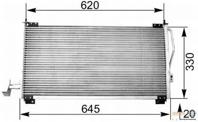 Конденсатор, кондиционер BEHR HELLA SERVICE купить