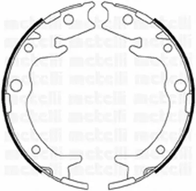 Комплект тормозных колодок, стояночная тормозная система METELLI купить