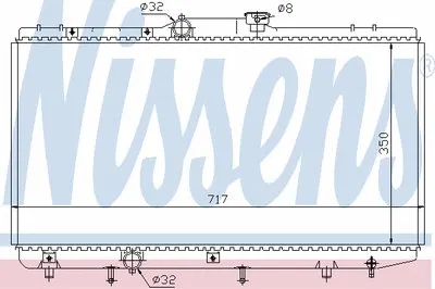 Радиатор, охлаждение двигателя NISSENS купить