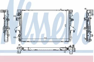 Радиатор, охлаждение двигателя NISSENS купить