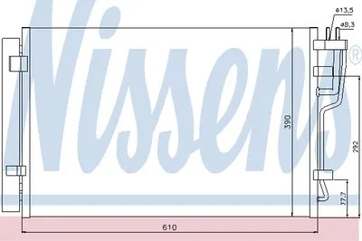 Конденсатор, кондиционер NISSENS купить