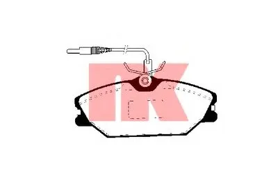 Комплект тормозных колодок, дисковый тормоз NK купить