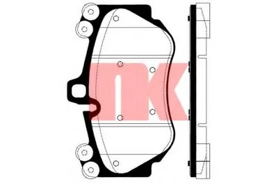 Комплект тормозных колодок, дисковый тормоз NK купить