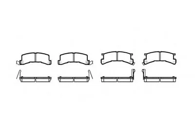 Комплект тормозных колодок, дисковый тормоз REMSA купить