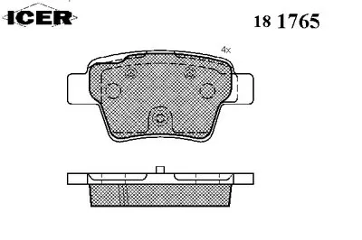 Комплект тормозных колодок, дисковый тормоз ICER купить