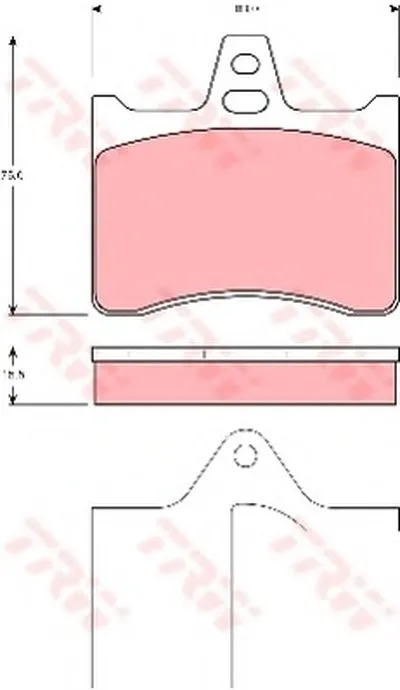 Комплект тормозных колодок, дисковый тормоз TRW купить