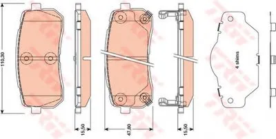 Комплект тормозных колодок, дисковый тормоз COTEC TRW купить