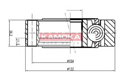 Шарнирный комплект, приводной вал KAMOKA KAMOKA купить