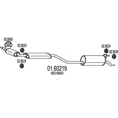 Глушитель выхлопных газов конечный MTS купить
