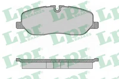 Комплект тормозных колодок, дисковый тормоз LPR купить